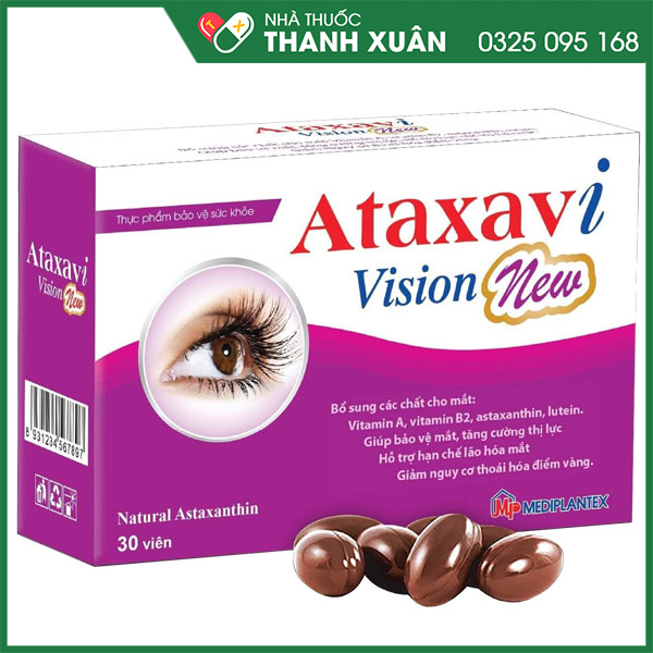 Ataxavi Vision New hỗ trợ giảm nguy cơ thoái hóa điểm vàng